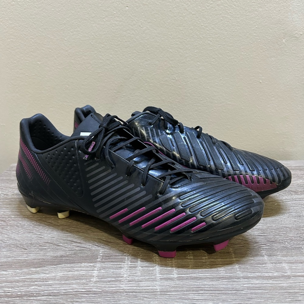 2012 Adidas Predator LZ SL Blackout FG Football Soccer Boots US 8